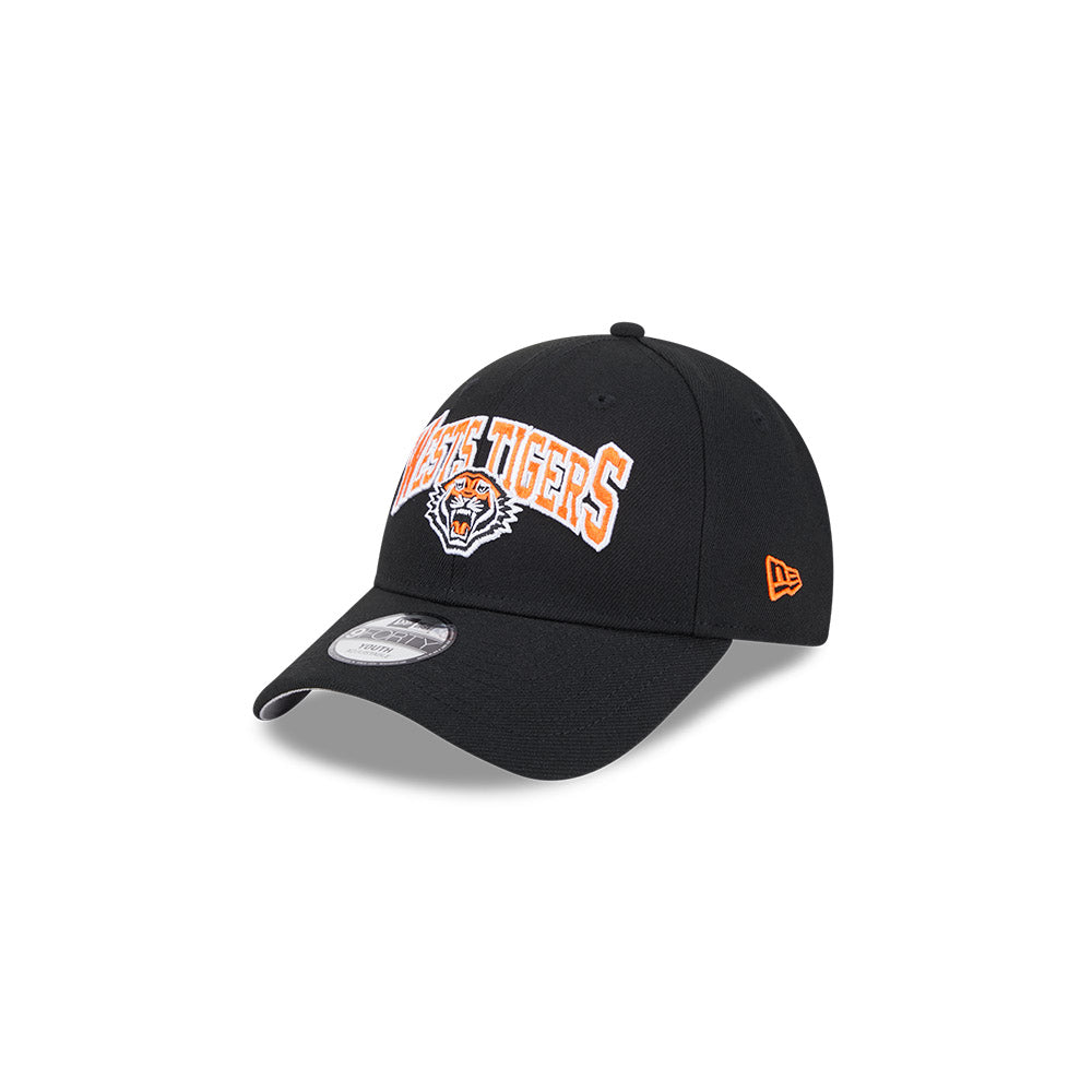Wests Tigers Youth 9Forty Logo Arch Cap - View 1