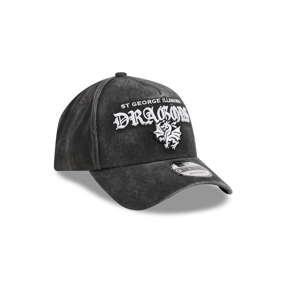 St George Illawarra Dragons New Era Gothic Wash 940 Cap - View 3