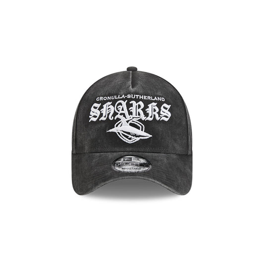 Cronulla-Sutherland Sharks New Era Gothic Wash 940 Cap - View 2