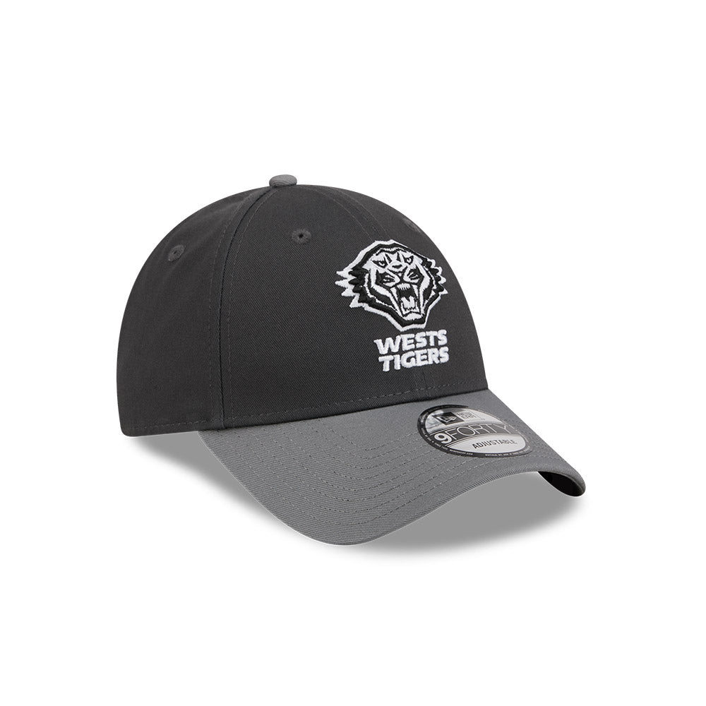 Wests Tigers New Era 2Tone Monochrome 940 Cap
