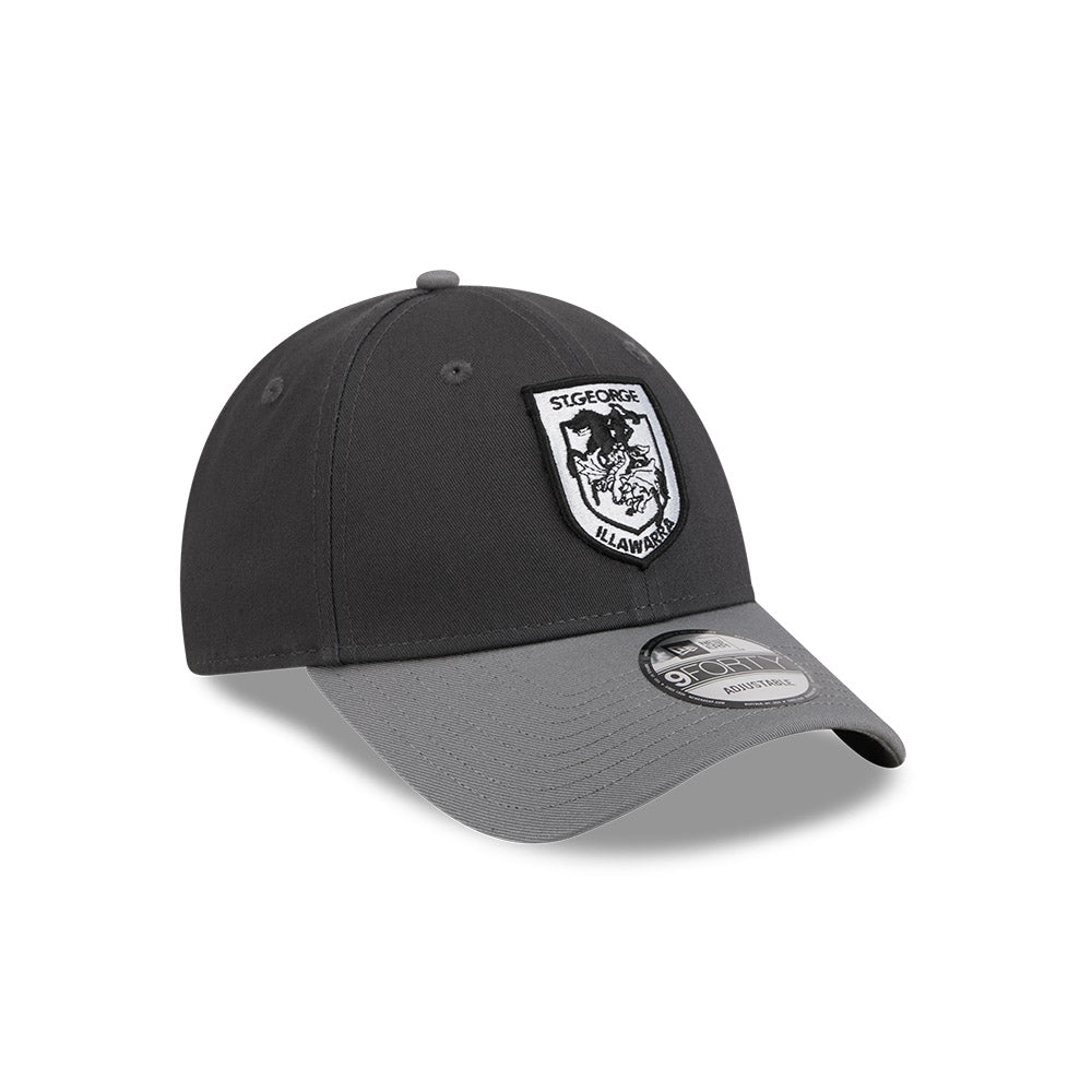 St George Illawarra Dragons New Era 2Tone Monochrome 940 Cap - View 3
