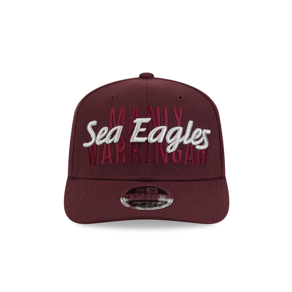 Manly Warringah Sea Eagles New Era Metallic Script 970 Cap