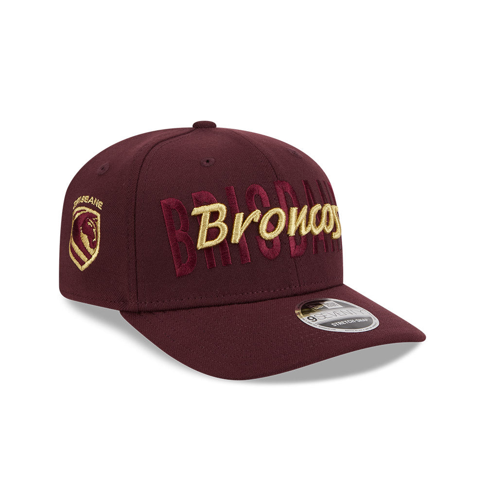Brisbane Broncos New Era Metallic Script 970 Cap - View 3