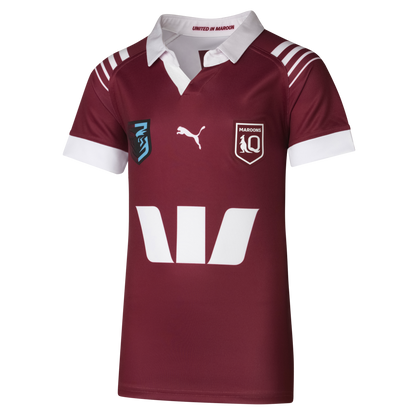 QLD Maroons 2024 Kids Replica Home Jersey