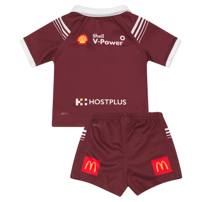 QLD Maroons 2024 Infant Replica Home Jersey and Short Set