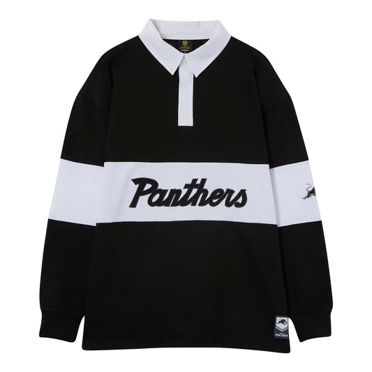 Penrith Panthers Mens League Long Sleeve Polo