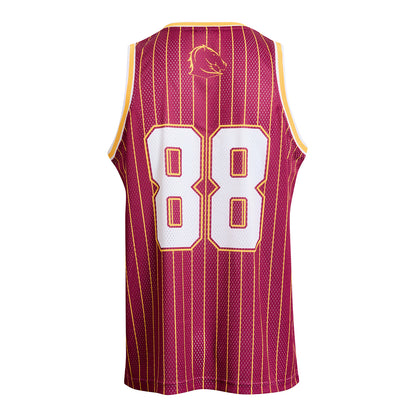 Brisbane Broncos Adult Basketball Singlet - View 2