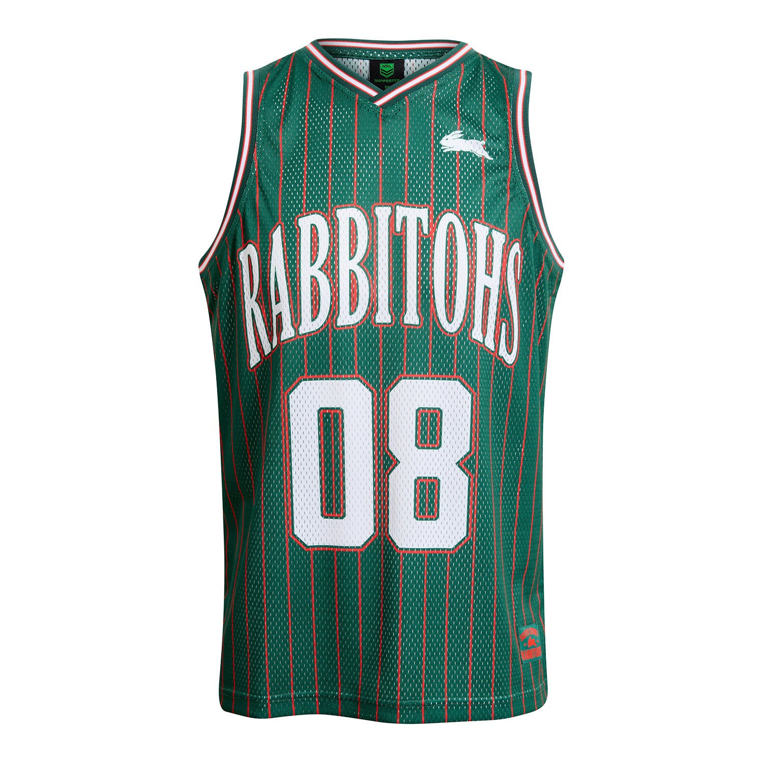 South Sydney Rabbitohs Adult Basketball Singlet - View 1