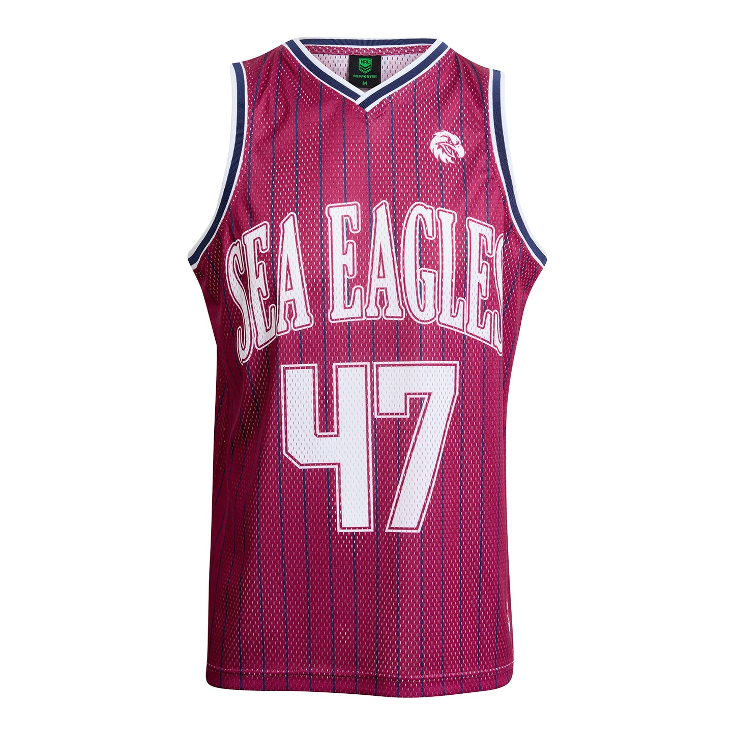 Manly Warringah Sea Eagles Adult Basketball Singlet
