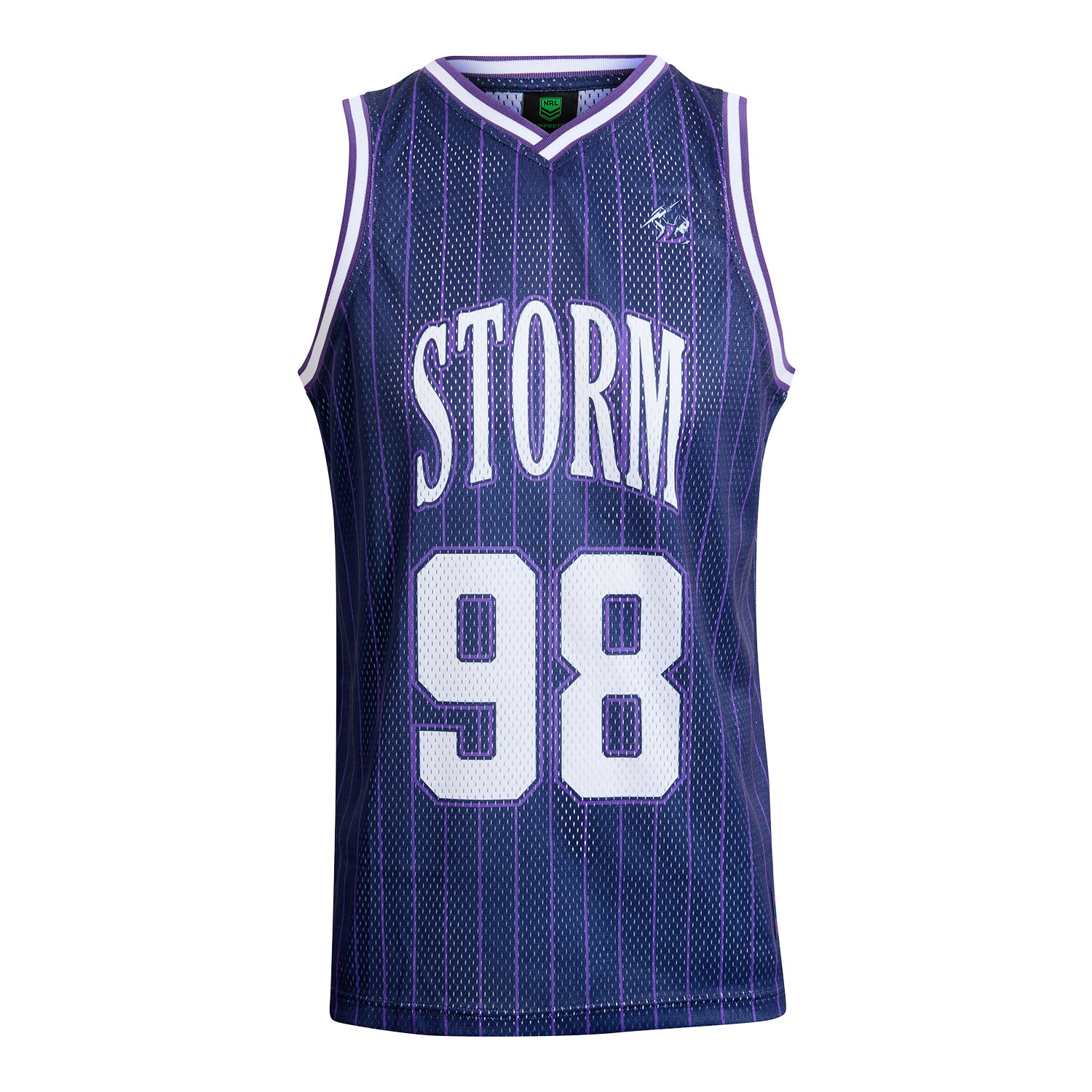 Melbourne Storm Adult Basketball Singlet - View 1