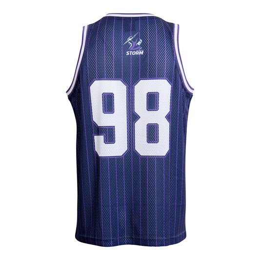 Melbourne Storm Adult Basketball Singlet - View 2