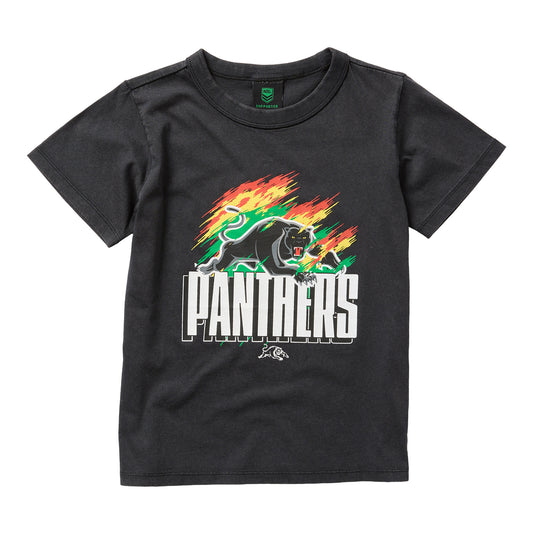 Penrith Panthers Youth Washed Shred T-Shirt - View 1
