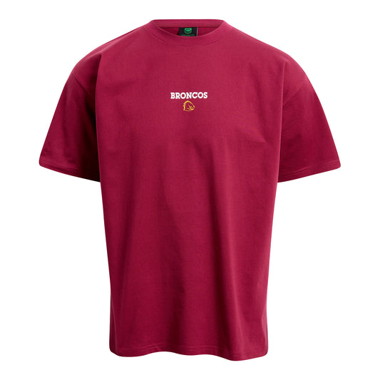 Brisbane Broncos Adult Heavy Weight Clip T-Shirt - View 2
