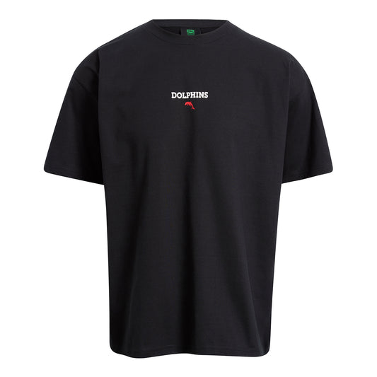 Dolphins Adult Heavy Weight Clip T-Shirt - View 2