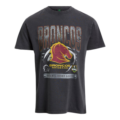Brisbane Broncos Adult Washed Vintage T-Shirt - View 1