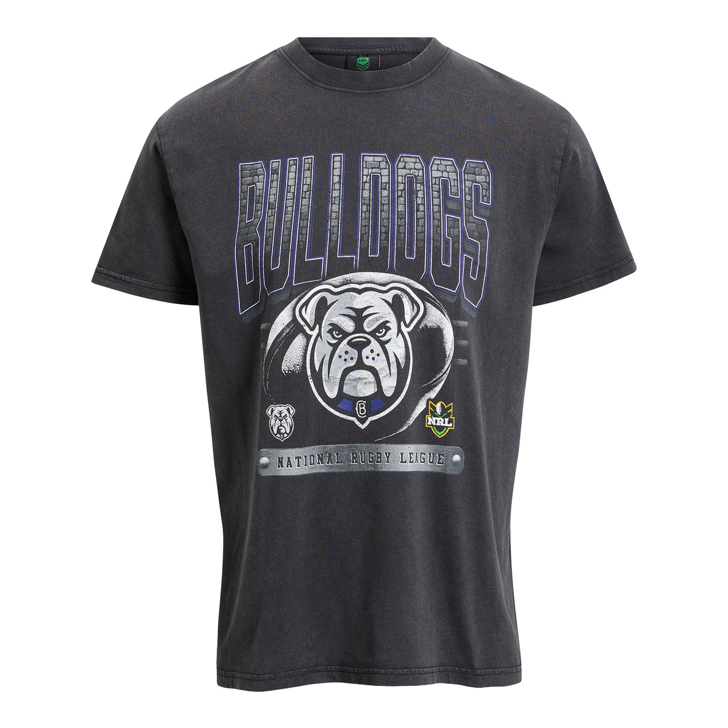 Canterbury-Bankstown Bulldogs Adult Washed Vintage T-Shirt