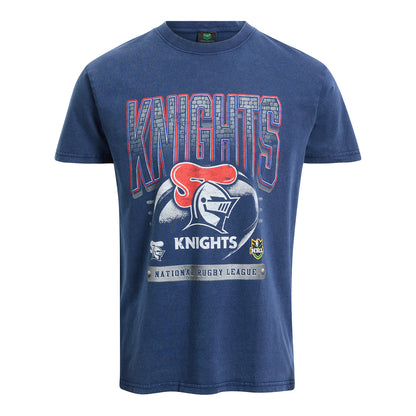 Newcastle Knights Adult Washed Vintage T-Shirt - View 1