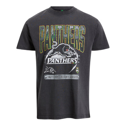 Penrith Panthers Adult Washed Vintage T-Shirt - View 1