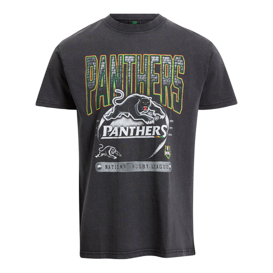 Penrith Panthers Adult Washed Vintage T-Shirt - View 1