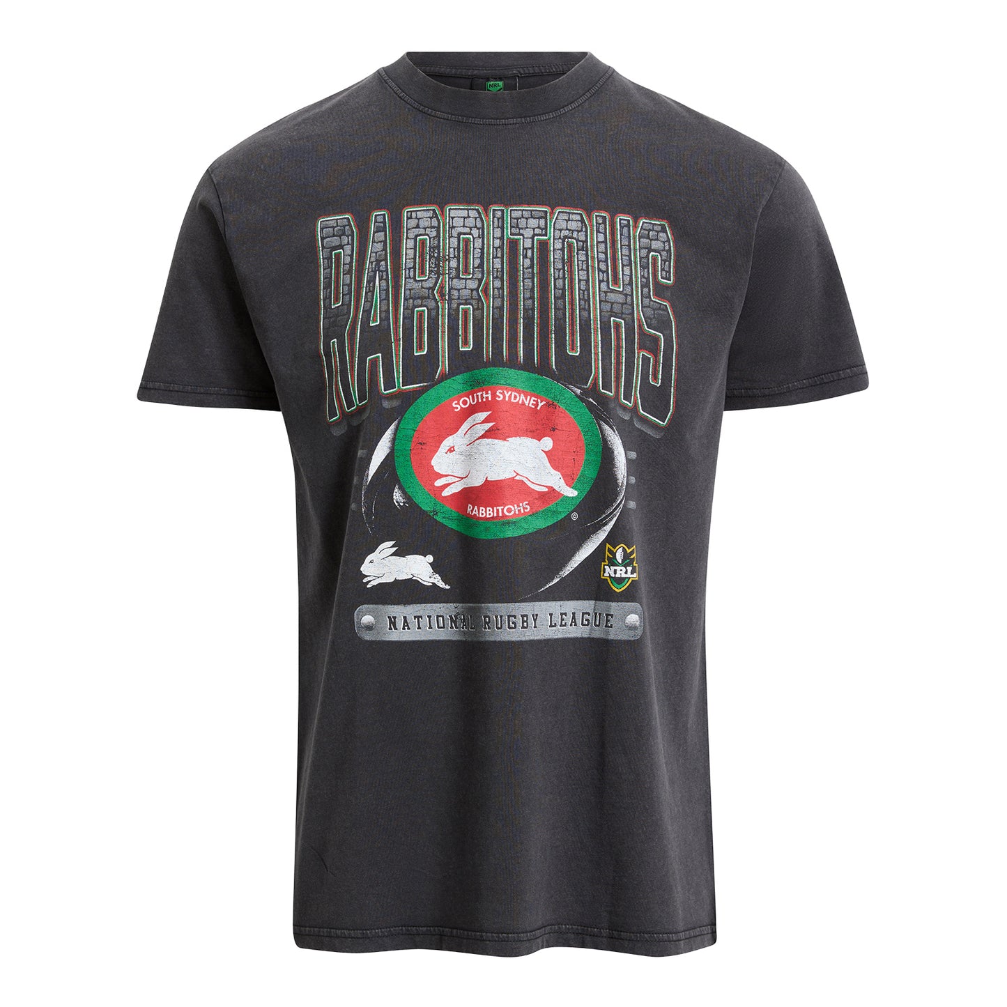 South Sydney Rabbitohs Adult Washed Vintage T-Shirt
