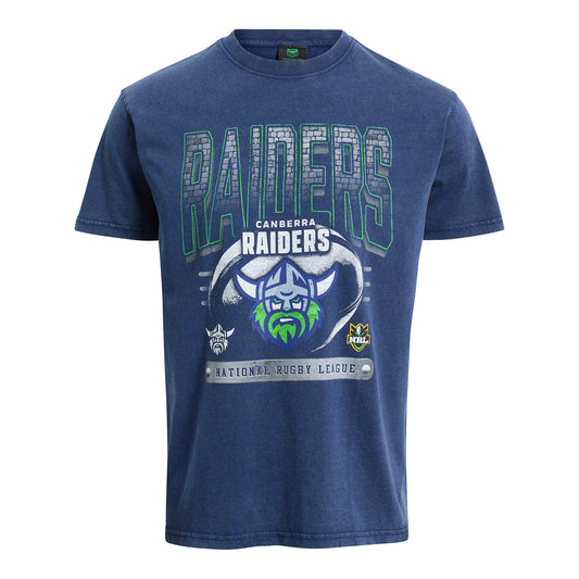 Canberra Raiders Adult Washed Vintage T-Shirt - View 1