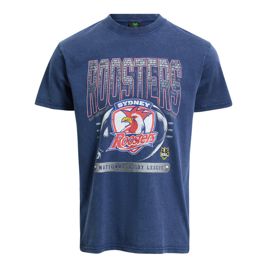 Sydney Roosters Adult Washed Vintage T-Shirt - View 1
