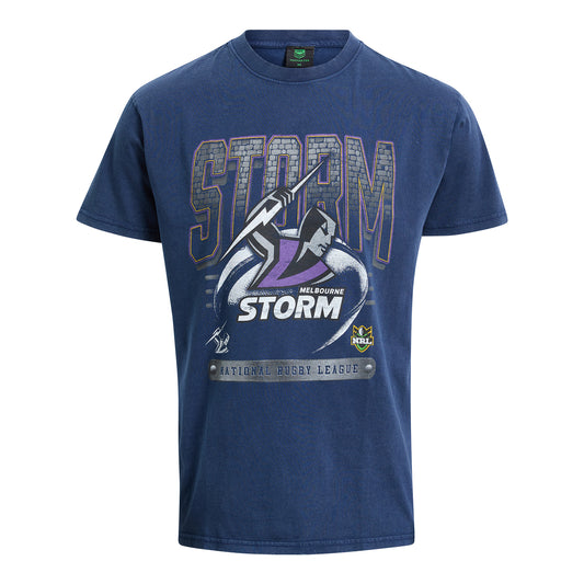 Melbourne Storm Adult Washed Vintage T-Shirt - View 1