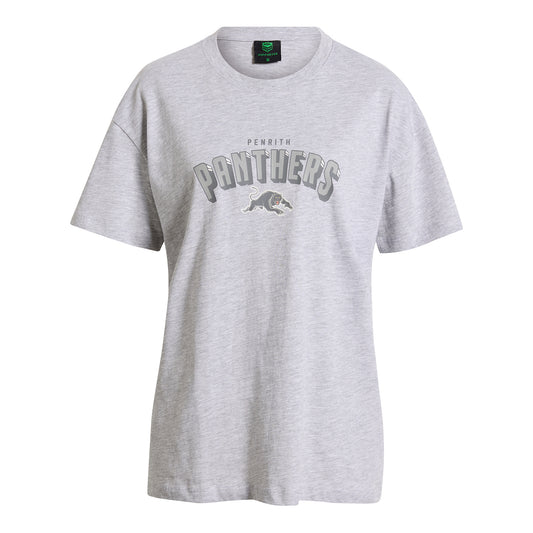 Penrith Panthers Womens Shadow Text T-Shirt - View 1