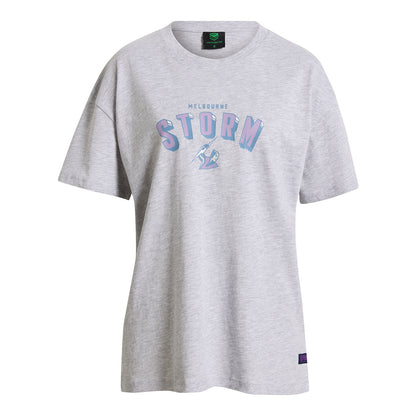 Melbourne Storm Womens Shadow Text T-Shirt - View 1