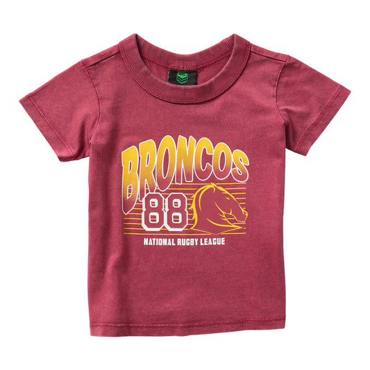 Brisbane Broncos Toddler Washed T-Shirt - View 1
