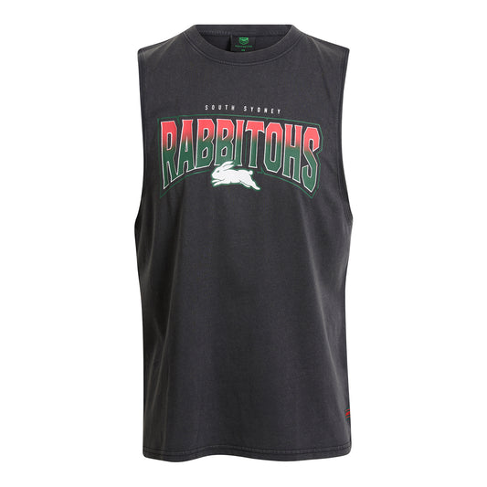 South Sydney Rabbitohs Adult Washed Muscle Tank - View 1