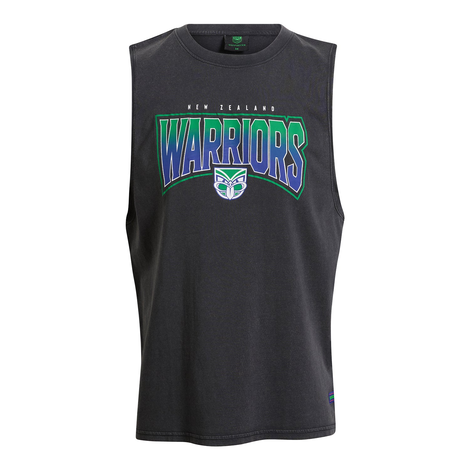 New Zealand Warriors Adult Washed Muscle Tank - View 1