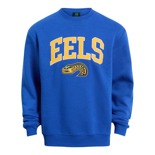 Parramatta Eels Adult Stacked Fleece Crew - View 1