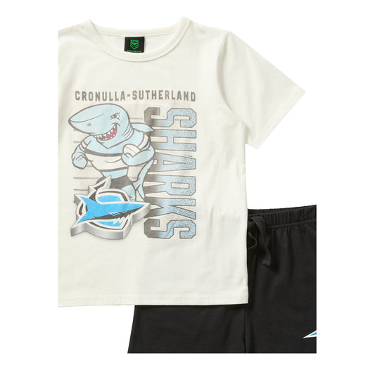 Cronulla-Sutherland Sharks Youth 90 S Stack Pyjama Set - View 2