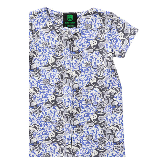 Canterbury-Bankstown Bulldogs Baby Romper & Bib Pack - View 2