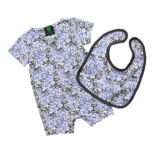 Canterbury-Bankstown Bulldogs Baby Romper & Bib Pack - View 1
