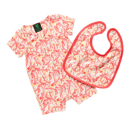 Dolphins Baby Romper & Bib Pack - View 1