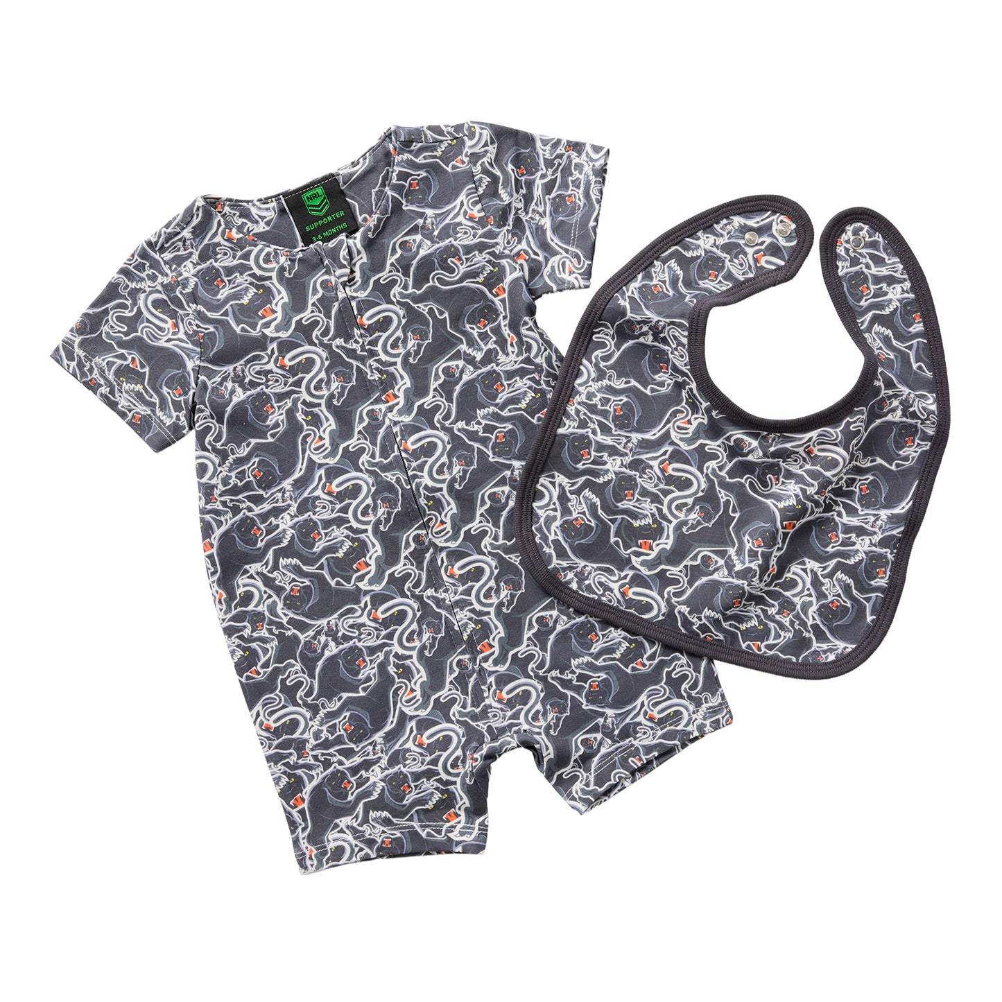 Penrith Panthers Baby Romper & Bib Pack