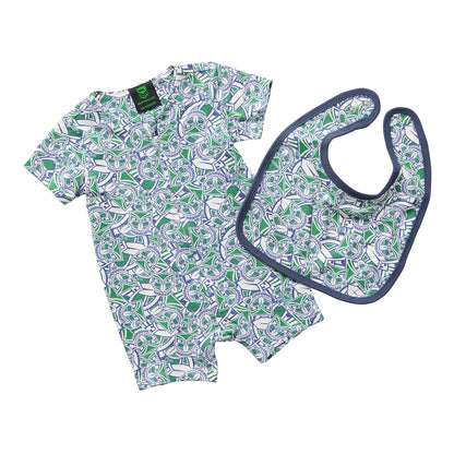 New Zealand Warriors Baby Romper & Bib Pack - View 1