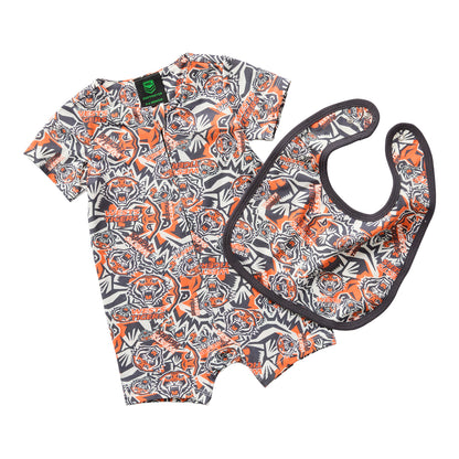 Wests Tigers Baby Romper & Bib Pack - View 1