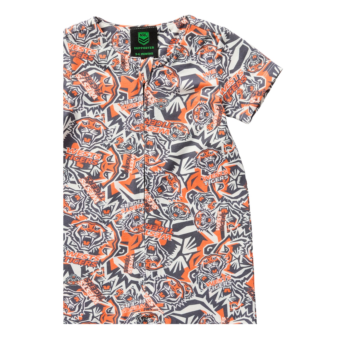 Wests Tigers Baby Romper & Bib Pack