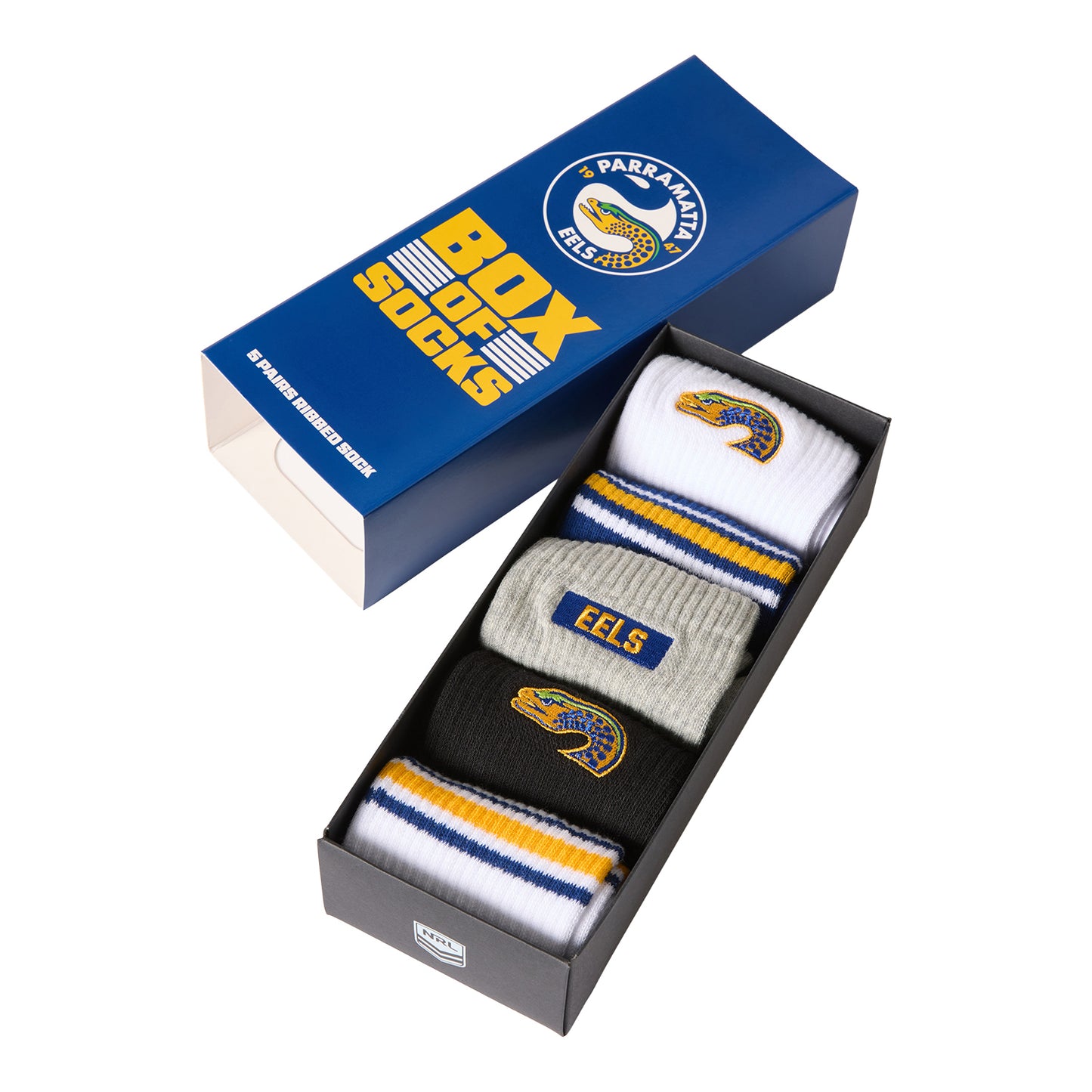Parramatta Eels Everyday Box Of Socks