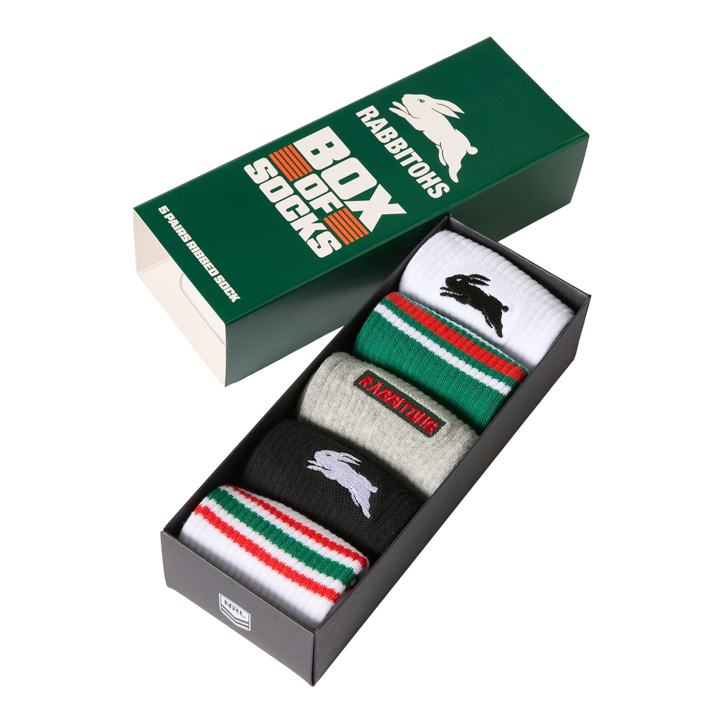 South Sydney Rabbitohs Everyday Box Of Socks
