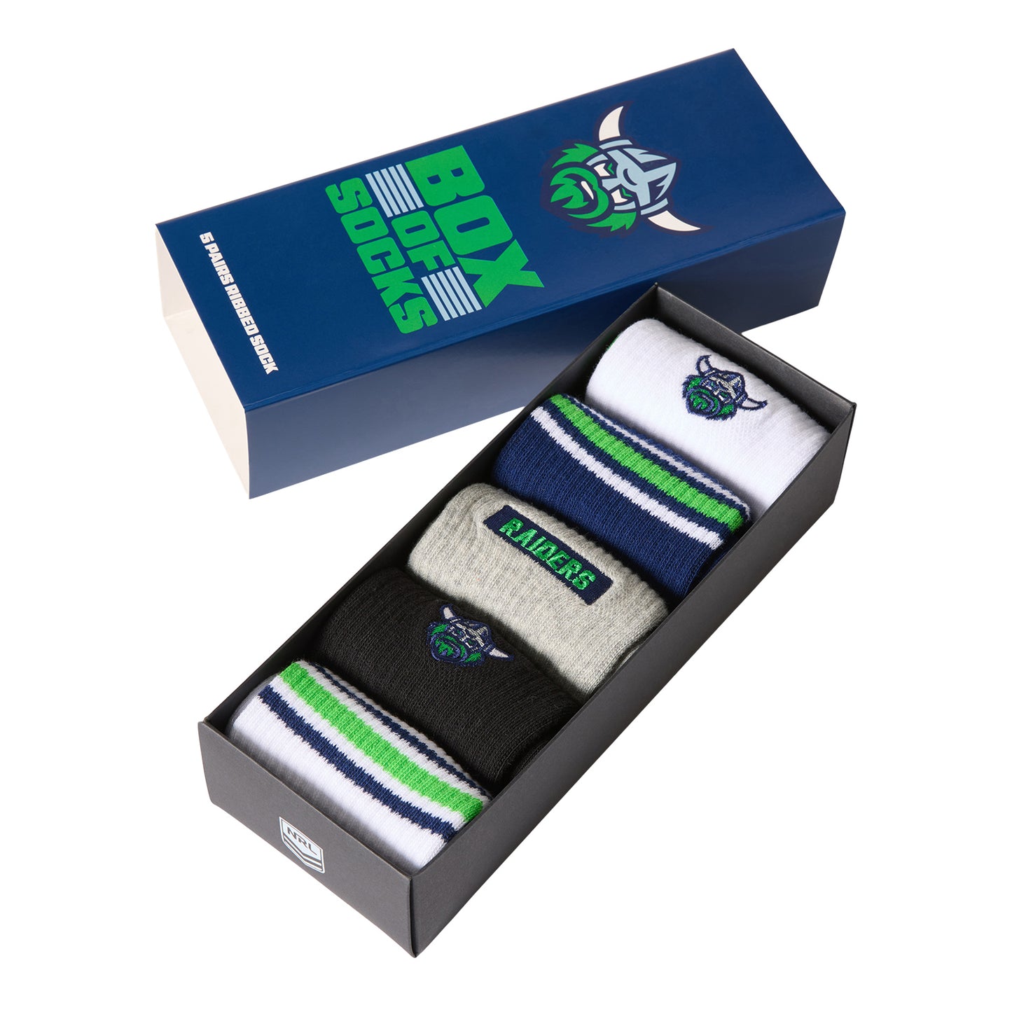Canberra Raiders Everyday Box Of Socks