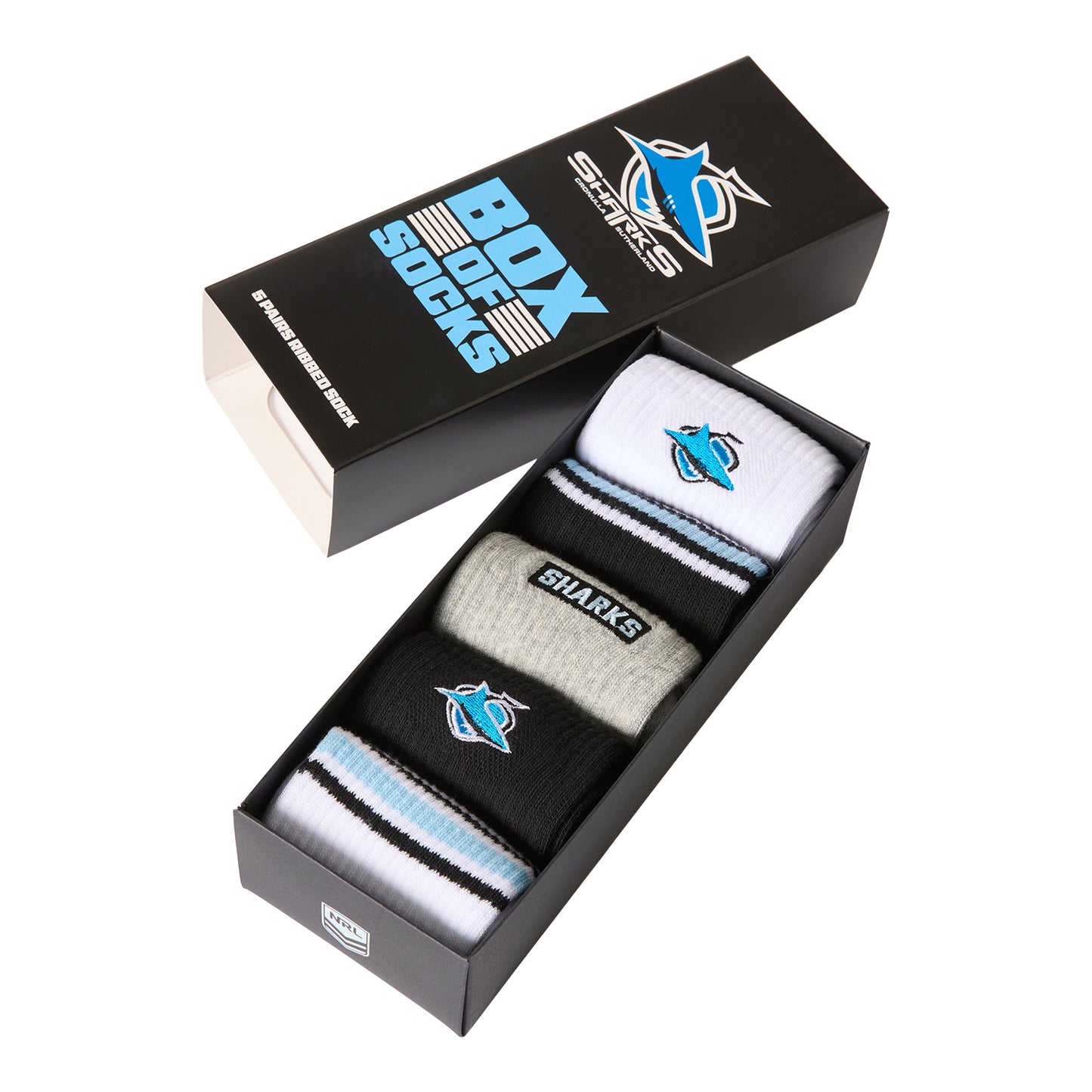 Cronulla-Sutherland Sharks Everyday Box Of Socks