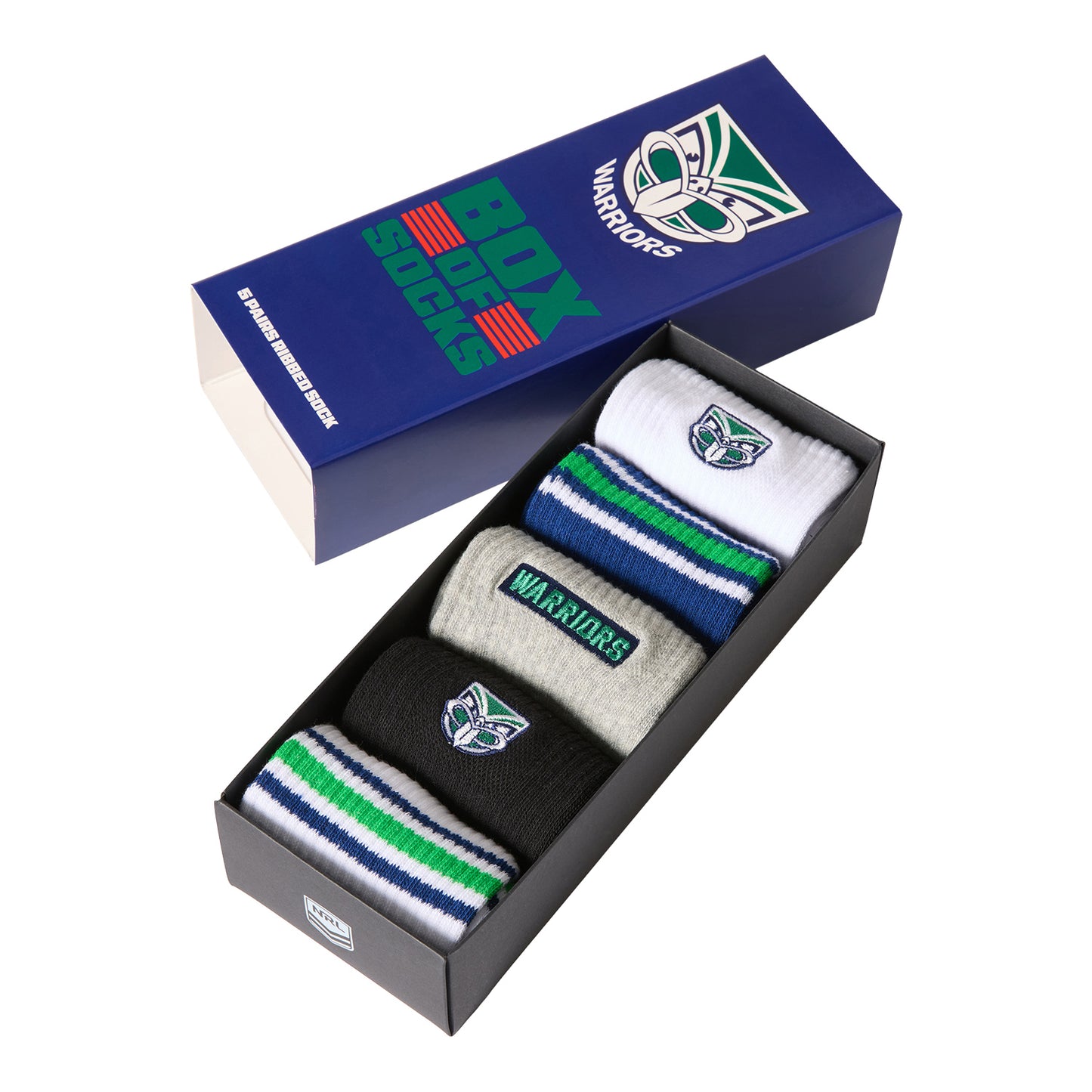 New Zealand Warriors Everyday Box Of Socks