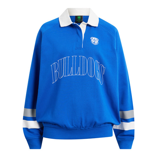 Canterbury-Bankstown Bulldogs Ladies Rugby Polo Fleece - View 1