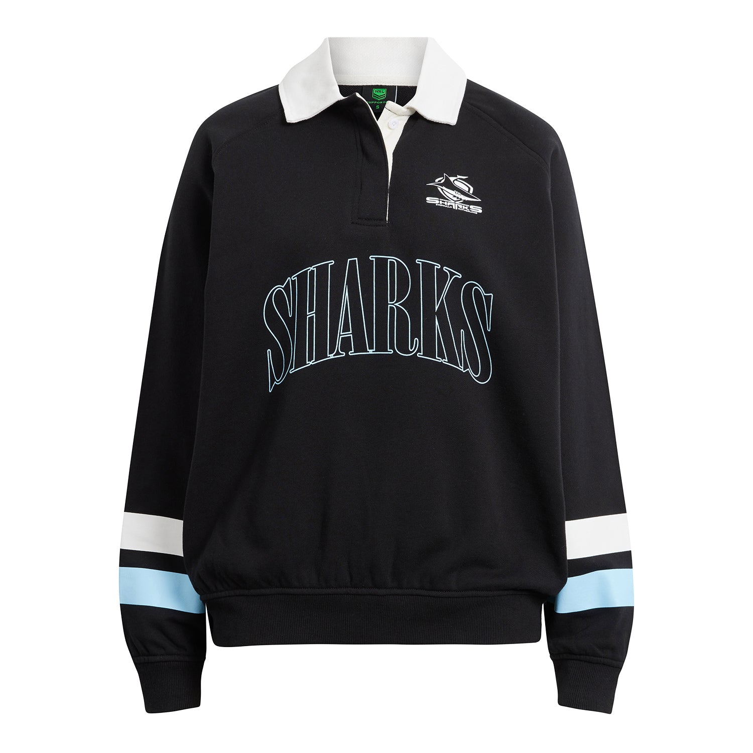 Cronulla-Sutherland Sharks Ladies Rugby Polo Fleece - View 1