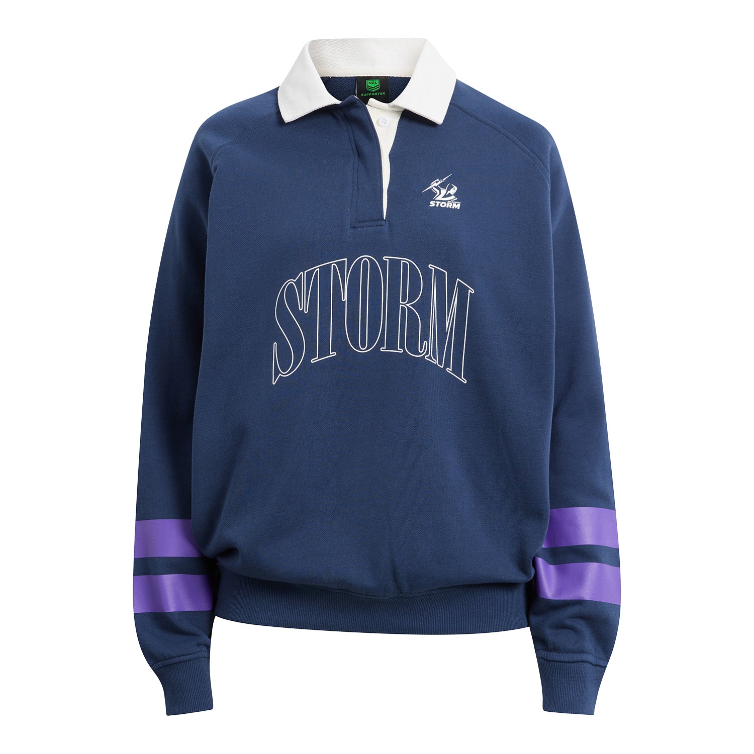 Melbourne Storm Ladies Rugby Polo Fleece - View 1