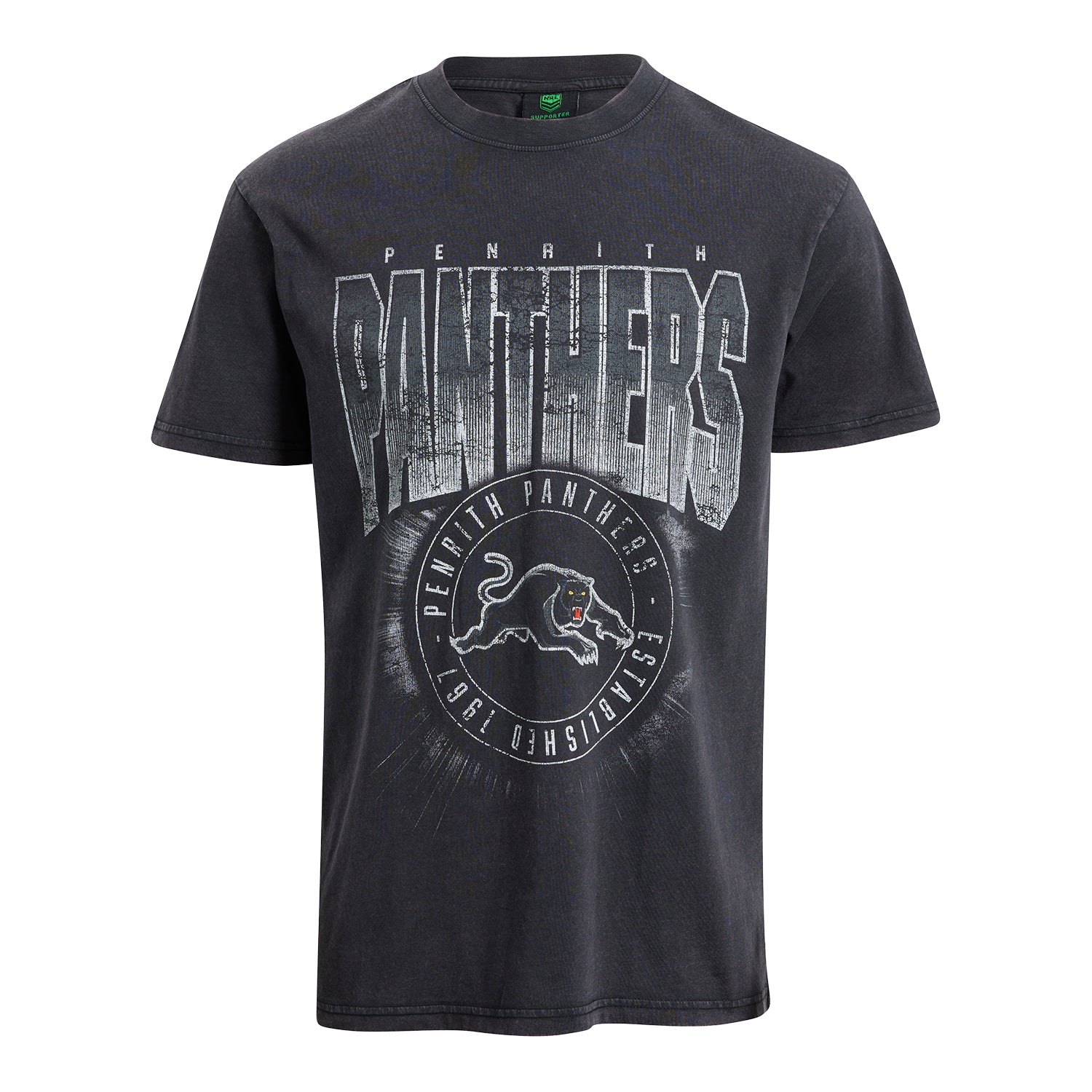 Penrith Panthers Mens Washed T Shirt - View 1